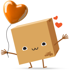 Ilustración de caja de compras de MiCarga